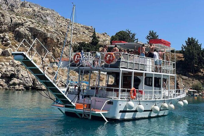 Boat Cruise in Lindos with Swim Stops & Meal Deal - Stop-by-Stop: Where You Swim and What to Expect