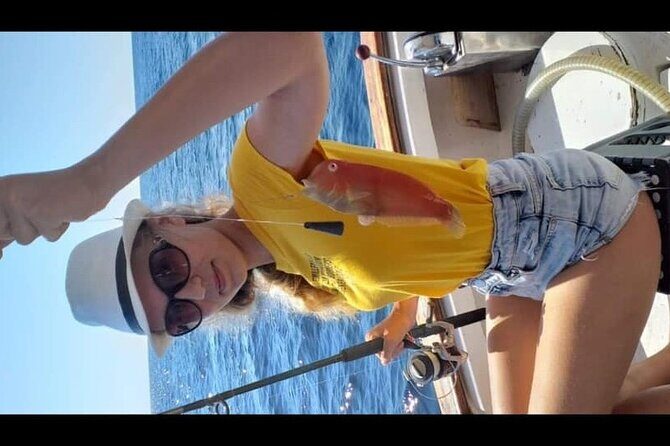 Captain Manolis Fishing with barbecue on the boat - Swimming and snorkeling: when you get a break from the line