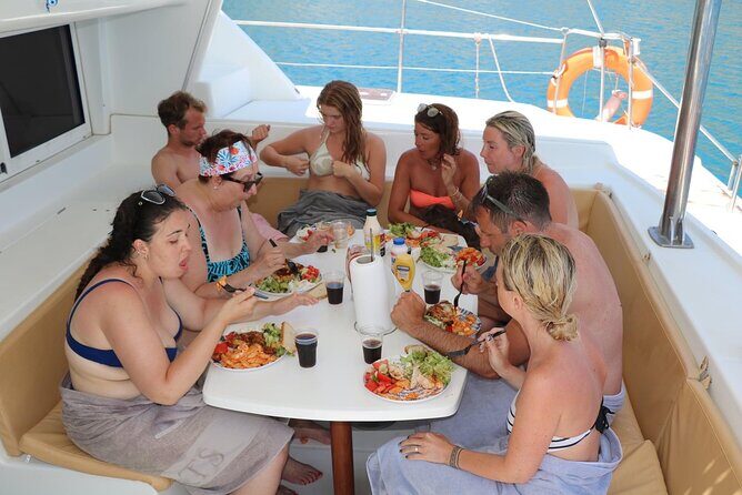 Catamaran Cruises Rhodes - 6 Hours Day Cruise ALL INCLUSIVE - Swim stop 1: Anthony Quinn Bay for a full hour in the water