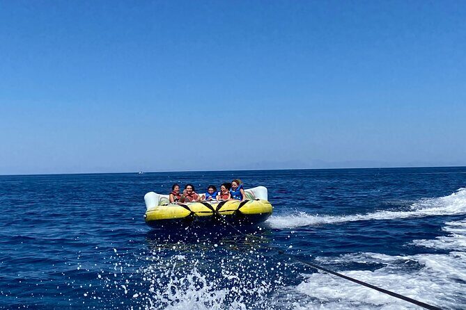 Crazy Sofa 15-Minutes Riding in Traganou Beach - Traganou Beach and the Crazy Sofa Setup at Albi’s Water Sports