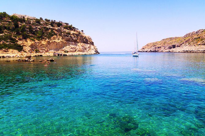 Day Cruise by a Sailing Yacht to the most beautiful bays or Rhodes (Small Group) - Stop 2: Traganou Beach for Another Water Break