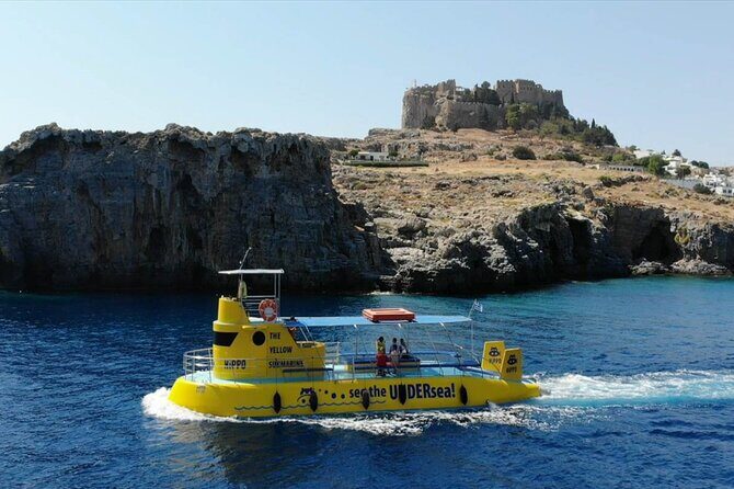 Explore Lindos Aboard the Hippo Submarine - Bay of Navarone Swim: Your 30 Minutes of Real Water Time