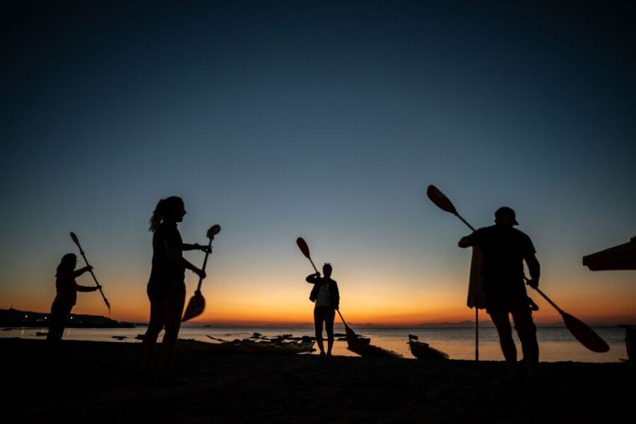 Faliraki: Sunrise Sea Kayaking Experience with Breakfast - Ladiko Beach breakfast: real Greek comfort after time in the water