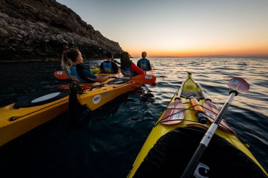 Faliraki: Sunrise Sea Kayaking Experience with Breakfast - Seal’s Cave and the return route along Rhodes’ east coast