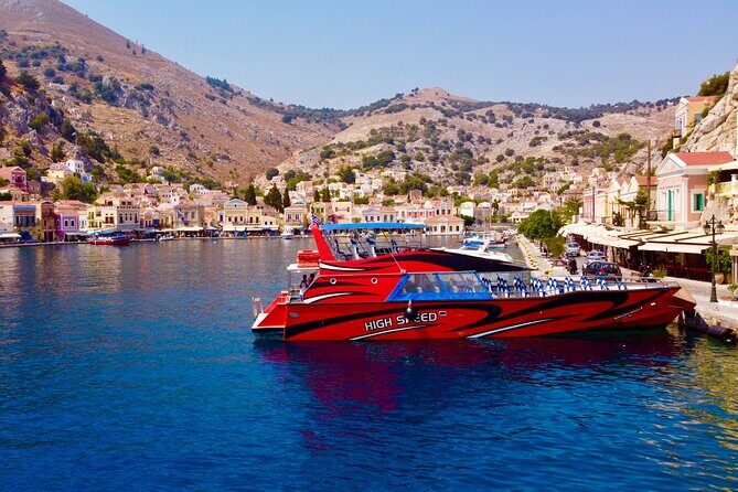 Fast Boat To Symi with a swimming stop at St George's Bay! (Only 1hr journey) - 3 hours on Symi: colorful streets, the sponge shop, and viewpoint walks