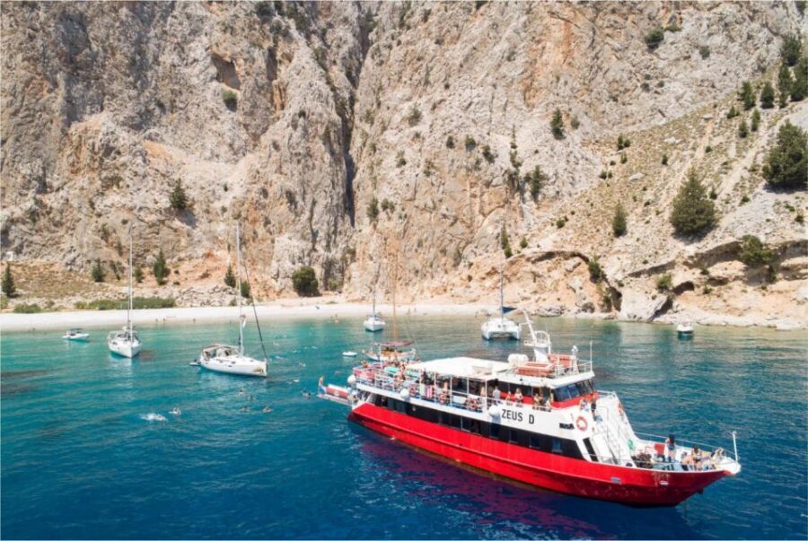 From Rhodes: Cruise to Symi Island and Saint George's Bay - The 10:00 cruise to Agios Georgios: what that first stretch feels like