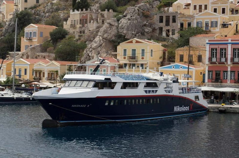 From Rhodes: Symi Island and Panormitis Monastery Day Trip - Panormitis Port: a short pause with museum and café views