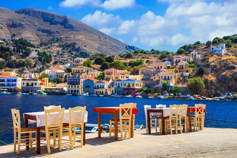 From Rhodes: Symi Island and Panormitis Monastery Day Trip - Nymporio Bay swim stop: Saturdays only, and only in-season