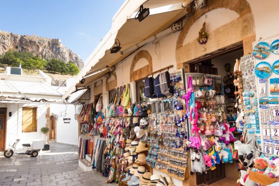 From Rhodes Town: Day Trip to Lindos - 3.5 Hours in Lindos: Acropolis Ruins, Old Town Lanes, or Beach Time