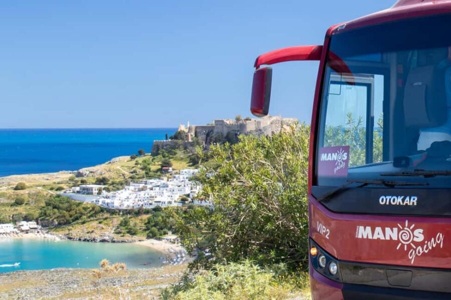 From Rhodes Town: Day Trip to Lindos - Getting There: Air-Conditioned Bus and Panoramic Photo Stops