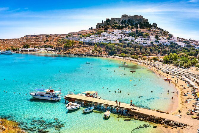 Guided Bus Trip to Lindos Village and 7 Springs - What You Get in the Box: Pickup, Guide Support, and a Handy Map