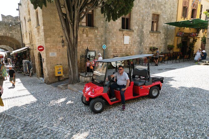 Guided Private Golf Cart Tour in Old Town of Rhodes - Passing the big sights while still feeling personal