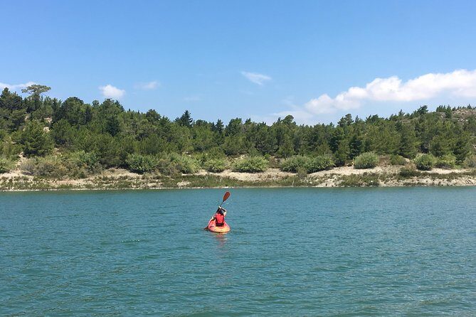 Kayak at Apolakkia Lake! - Rhodescape Park Setup: How the Experience Starts