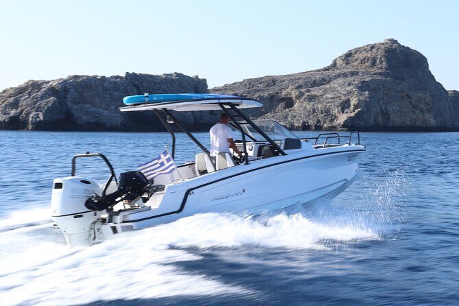 Lindos day trip - Gems of Lindos - private boat cruise - From Saint Paul’s Bay to Lindos: a fast start that buys you fun time