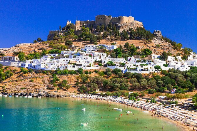 Lindos day trip - Gems of Lindos - private boat cruise - The Lindos coast from the sea: why remote spots change everything
