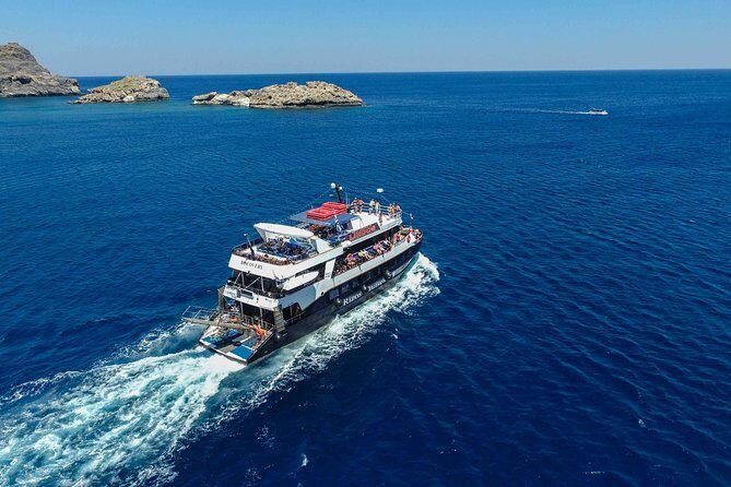 Lindos Full Day Boat Tour with Swimming - Tsambika Blue Lagoon: swimming and a short snorkeling reality check