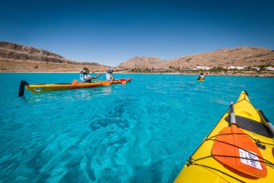 Lindos: Sea Kayaking & Acropolis of Lindos Tour with Lunch - Pickup and Drop-off: Plan Around Rhodes Town and Nearby Resorts