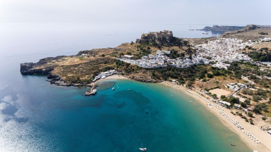 Lindos: Sea Kayaking & Acropolis of Lindos Tour with Lunch - The Acropolis Hike and Temple of Lindian Athena