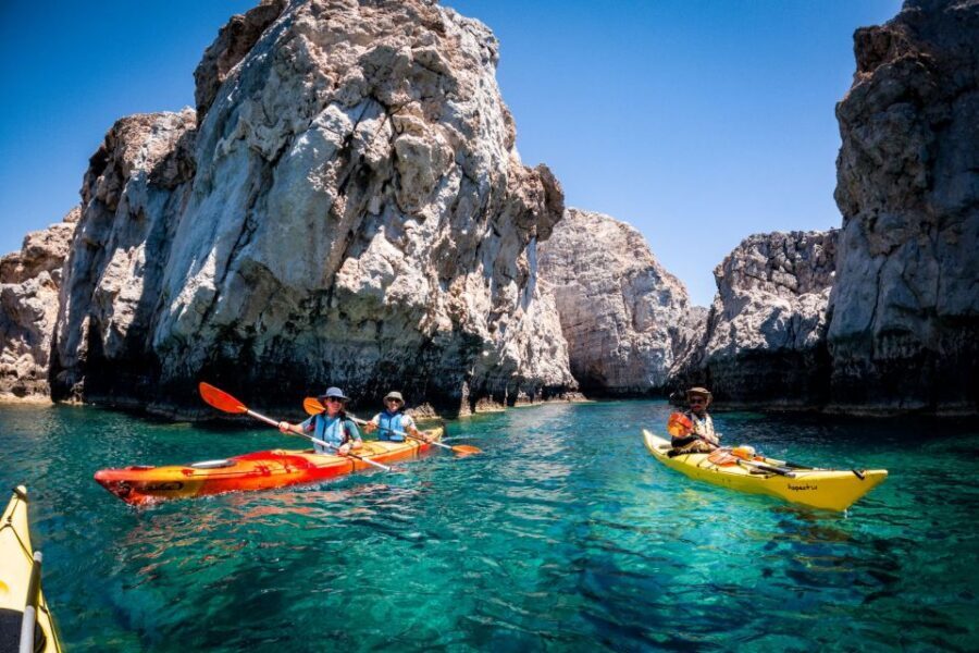 Lindos: Sea Kayaking & Acropolis of Lindos Tour with Lunch - St Paul’s Bay and the Sea Canyon: Scenic Paddling With a Purpose