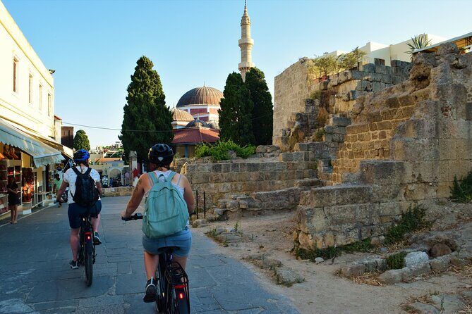 Mediaeval Rhodes E-bike Highlights Photo Tour Morning/Sunset - The Clock Tower and the Way the Old Town Breathes