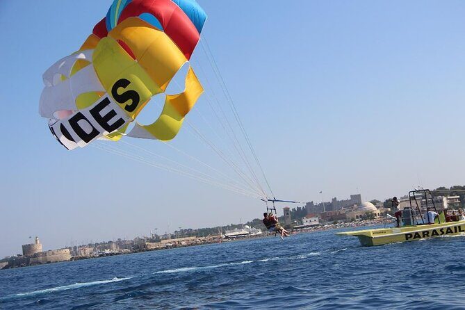 Private Parasailing at Rhodes Elli Beach - The views: what you’ll notice from 10 minutes up