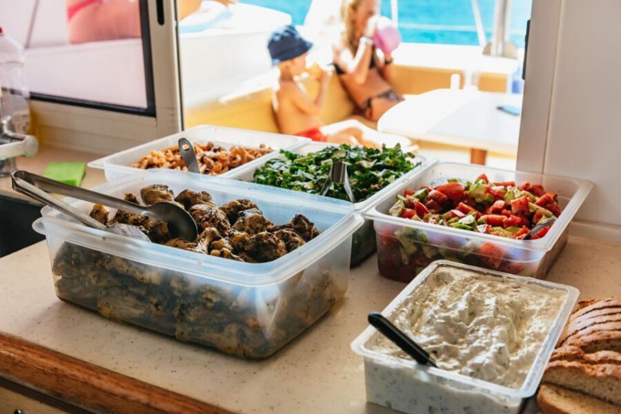 Rhodes: All-Inclusive Catamaran Cruise with Lunch and Drinks - Lunch on Board: Greek-Style Buffet That Actually Fills You