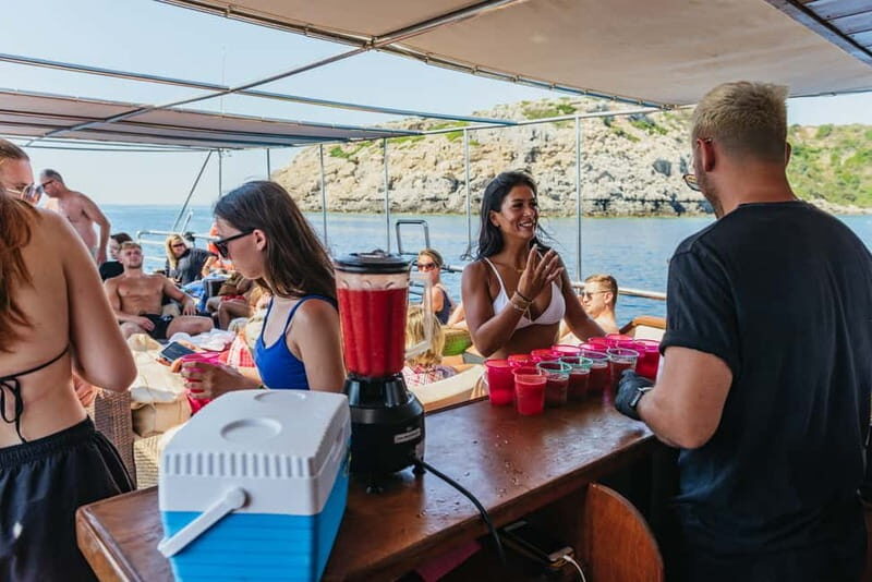 Rhodes: Anthony Quinn, Ladiko and Caves All-Inclusive Cruise - Faliraki Port and the Aphrodite catamaran: comfort first