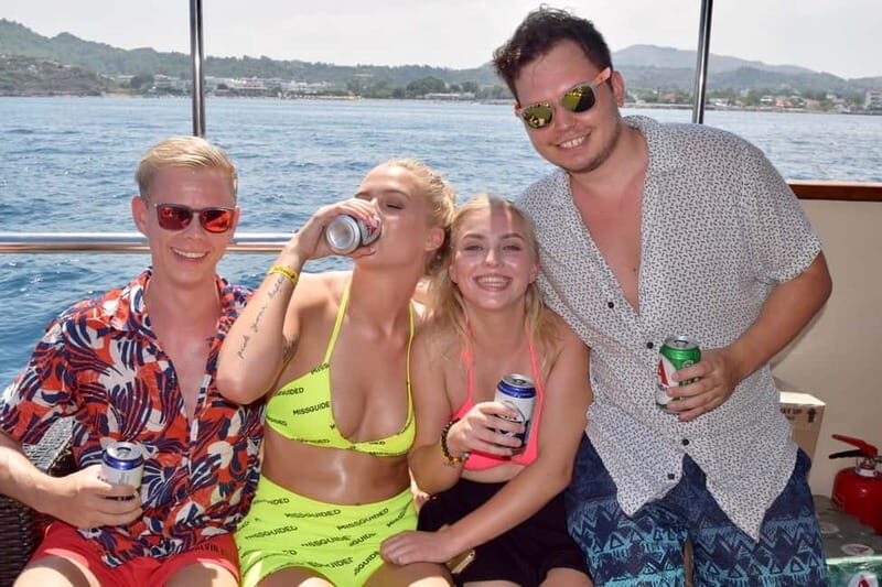 Rhodes: Boat Party Cruise with Live DJ - Afandou Bay and the Traganou Caves Area: A Chance to Look Around