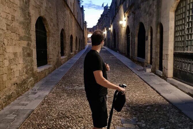 Rhodes by Night Segway Route - Stop 1: Palace of the Grand Master for quick, iconic night photos