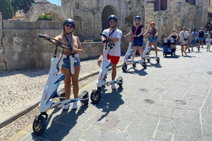 Rhodes: City Highlights and Medieval Town Trikke Tour - Deeper Old Town Walk Breaks: Socrates Street and Key Landmarks