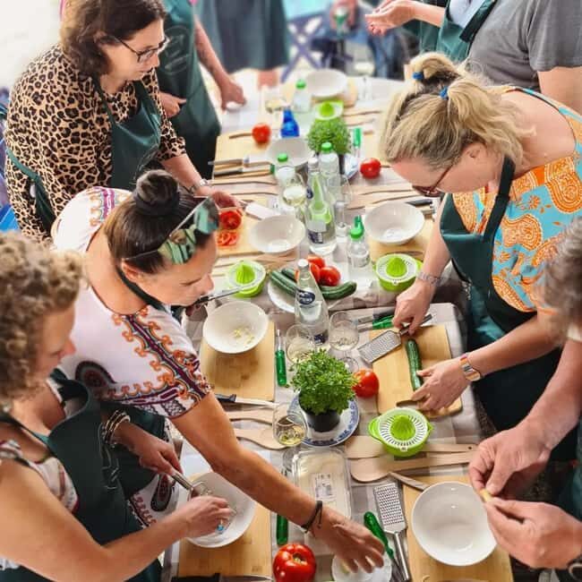 Rhodes: Cooking Class & Lunch at a Traditional Farmhouse - Lunch With Unlimited Drinks: The Value Part Most People Feel