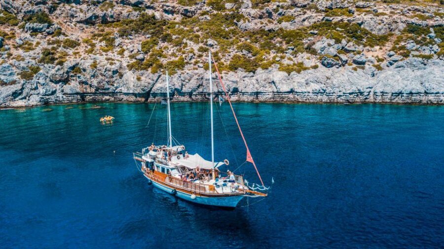 Rhodes: Cruise with 3 Stops, Lunch and Unlimited Drinks - Kallithea Springs: Clear Water, Rock Ladders, and the Marine-Life Payoff