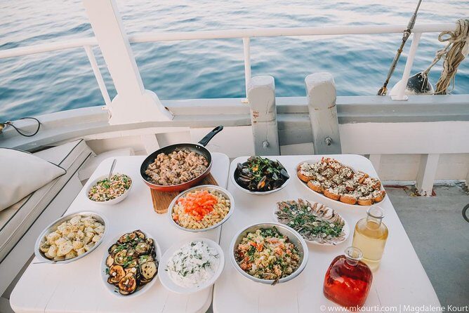 Rhodes Exclusive Swim Cruise Cocktail Open bar & Gourmet Buffet - Kallithea Springs: the “free-from-the-sea” swim stop