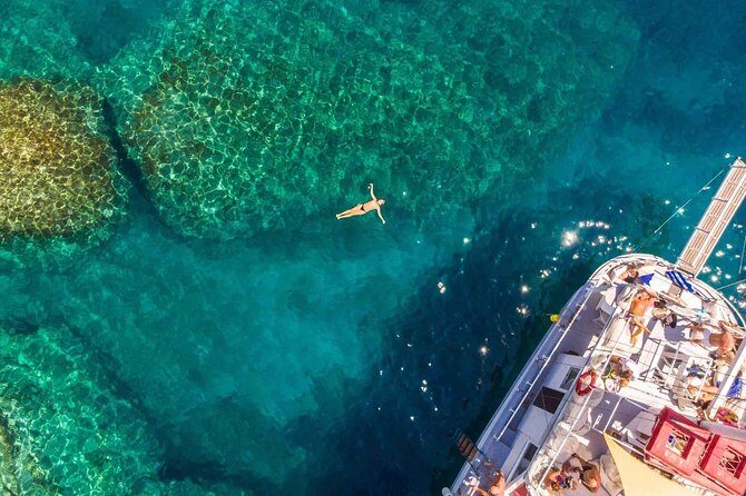 Rhodes Exclusive Swim Cruise Cocktail Open bar & Gourmet Buffet - Ladikos/Oil connection and the Anthony Quinn contrast