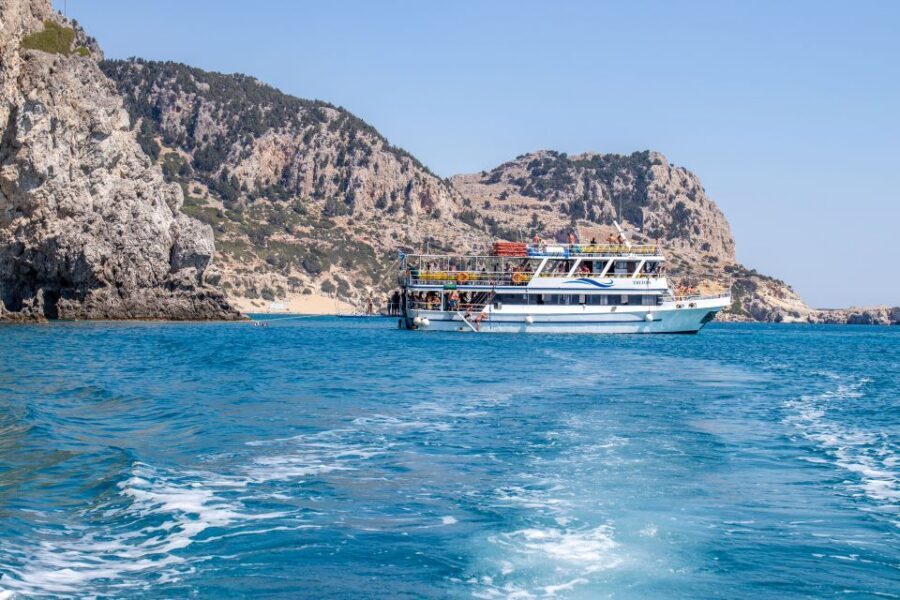 Rhodes: Full Day East Coast Bay to Bay Boat Trip with Lunch - Lunch on Board at Tsambika: Greek Buffet Without the Planning