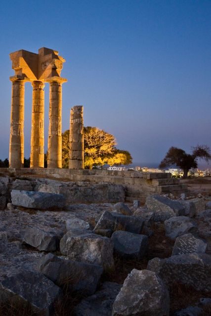 Rhodes: Guided Rhodes City By Night with Live Music & Dinner - Acropolis and Odeon viewpoints: quick looks that still help you read the city