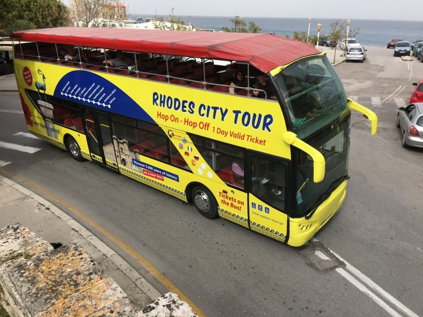 Rhodes: Hop-on Hop-off Bus and Submarine Tour - The hop-on hop-off bus route: what each stop is for