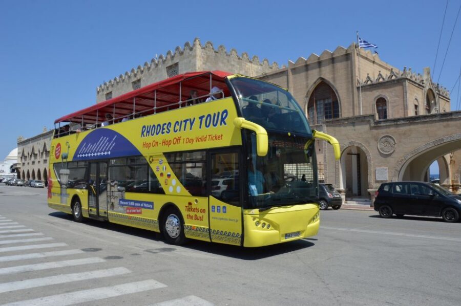 Rhodes: Hop-on Hop-off Bus and Submarine Tour - Inside the Poseidon submarine: sea life, windows, and deck time