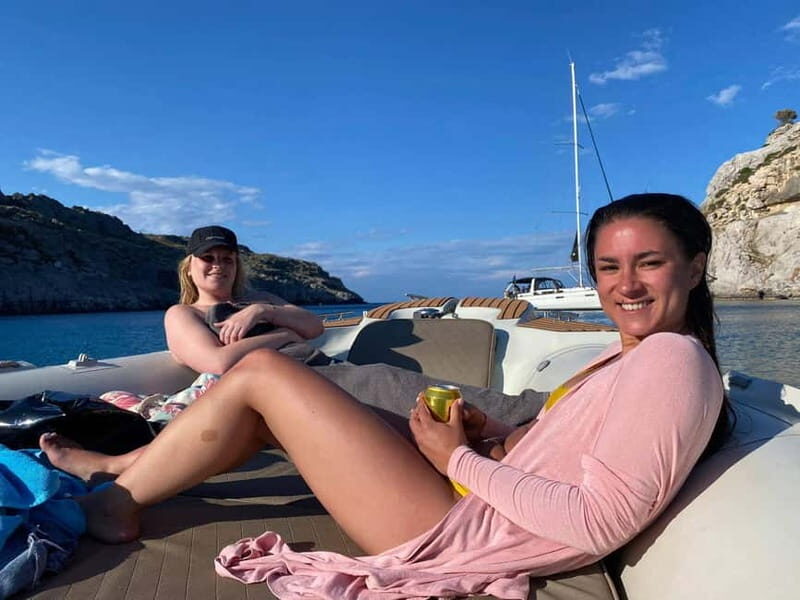 Rhodes: RIB Cruise with Drinks and 4 Swim Stops - Boat comfort, drinks, Wi-Fi, and what to bring so it feels easy