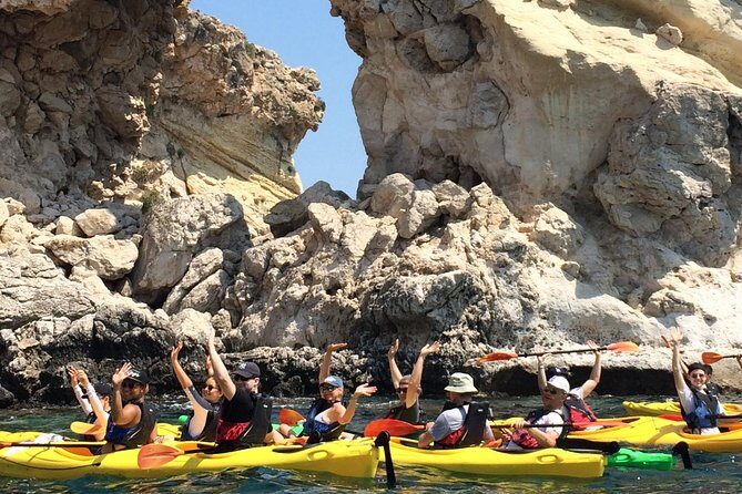Rhodes Sea Kayaking Adventure small groups incl.Transfer & snack - Agathi Beach and Saint Agatha’s Chapel in a Cave