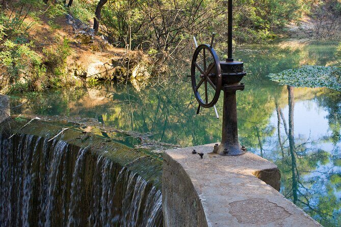 Rhodes Self Drive 4x4 Offroad Adventure with Gourmet Lunch - Stop One at Epta Piges: Tunnel, Waterfalls, and Seven Springs Myths