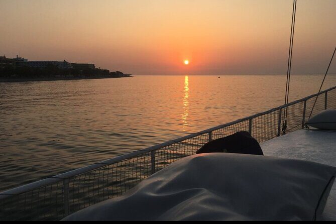 Rhodes Sunset Cruise - Swim and Dine w/ Live Music & Sunset! - Dinner buffet on deck with included wine