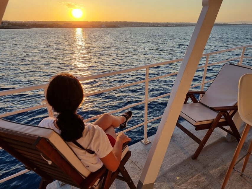 Rhodes: Sunset Cruise with Live Music, Wine & Greek Buffet - Greek Buffet Dinner: Simple, Filling, and Built for Different Diets