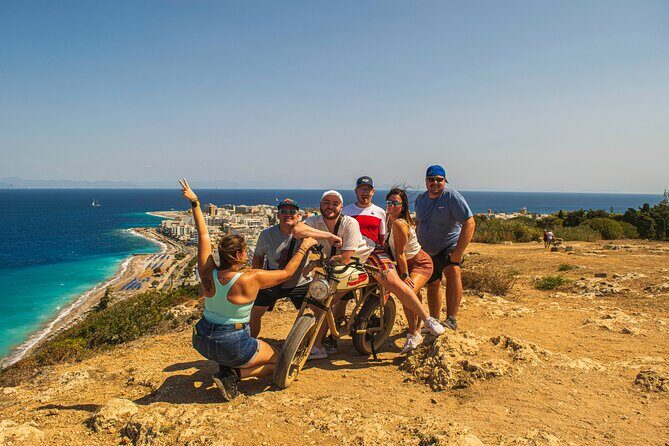 Rhodes to Anthony Quinn Bay E-Bike & Snorkelling Tour - Monte Smith viewpoint climb: where the city and sea click