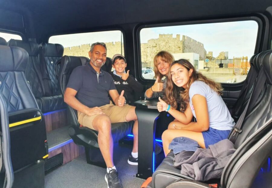 Rhodes Town and Lindos: Private Minibus Tour - Private Mercedes Ride, Smooth Pickup, and Real Driver Guidance