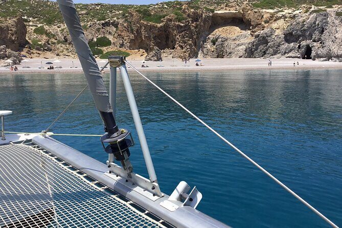 Sailing Catamaran day cruise - Rhodes with lunch & drinks - Skipper-led choices: where insider intel changes your swim time